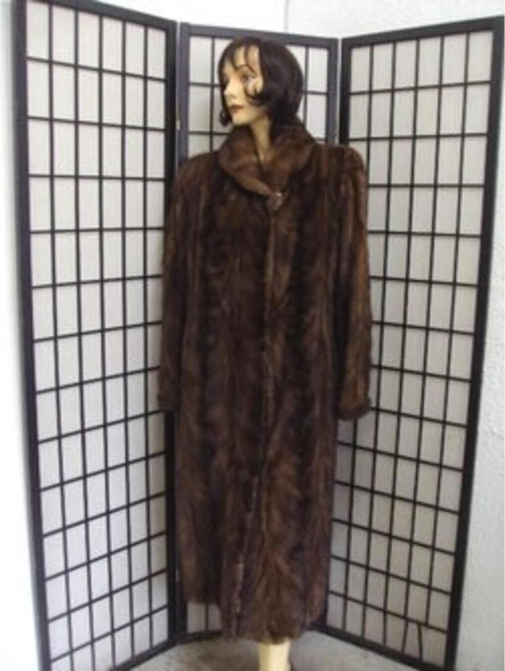 Excellent Canadian Demi Buff Mink Fur Coat Jacket Women Woman Size10 Medium